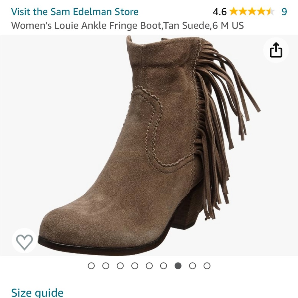 Sam Edelman Fringe Suede Boots